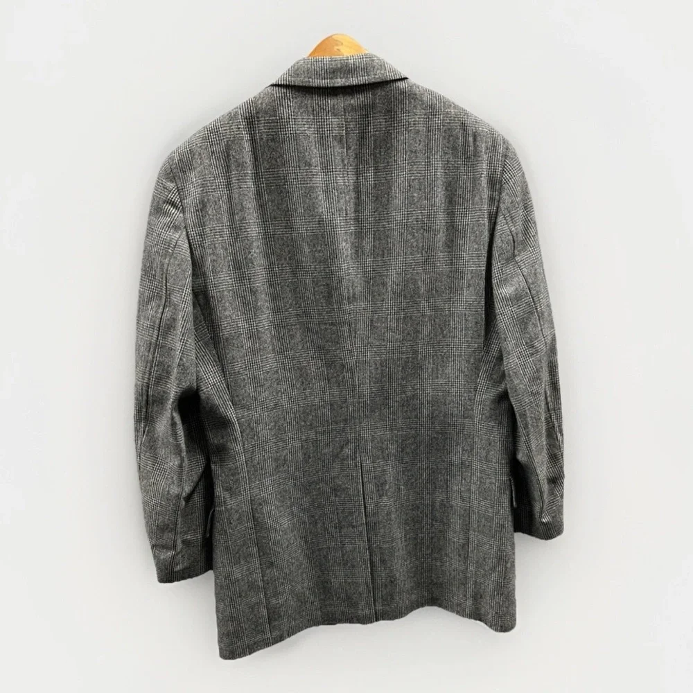 Vintage Ralph Lauren Polo University Size 40R Plaid Wool Blazer Sport‎ Coat